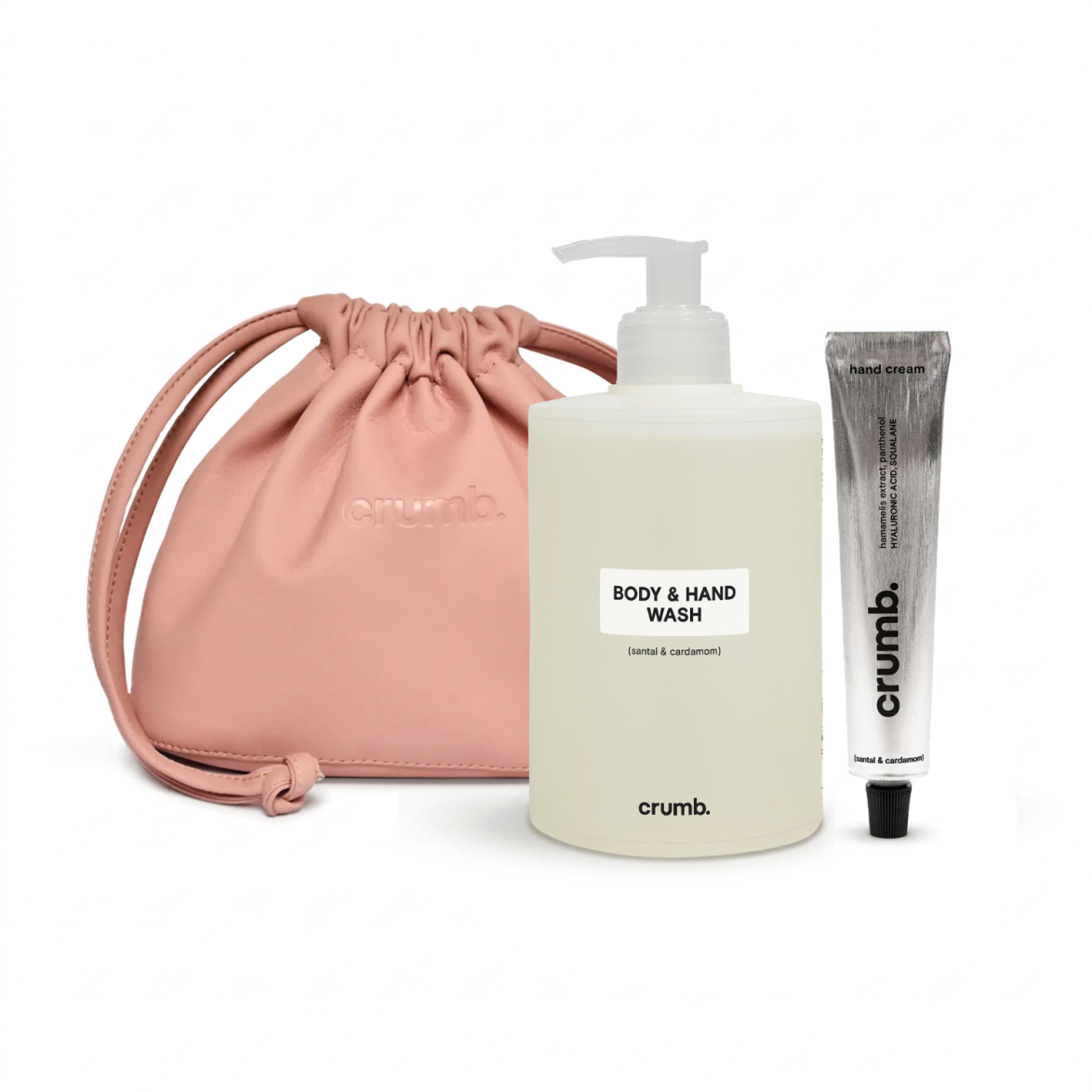Body set #3 (крем для рук, гель душ, косметичка) — Santal & Cardamom